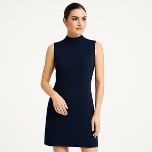 MAX Harriet High Neck Dress Navy Size 12